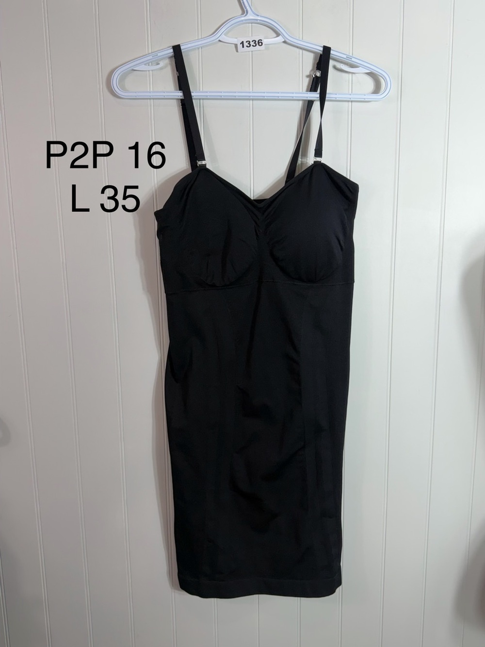 George Black Shaping Slip Dress XL Black Bodycon Adjustable Strap Dress